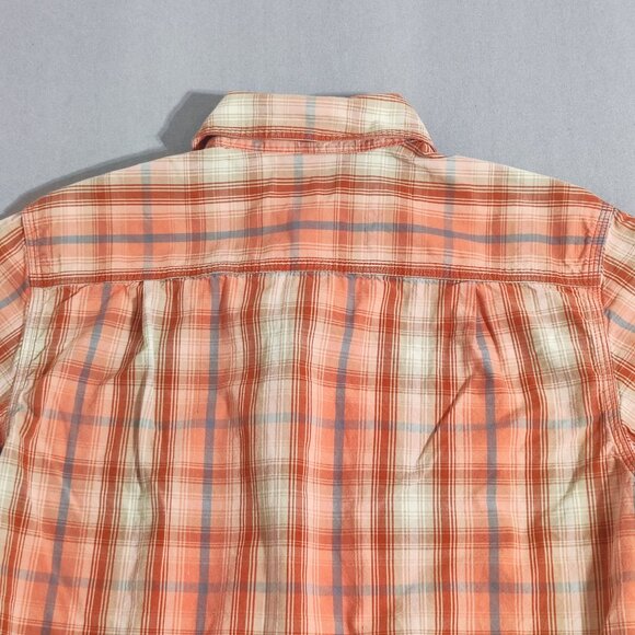 Carhartt button down shirt men's size S orange colour plaid pattern - Picture 4 of 11